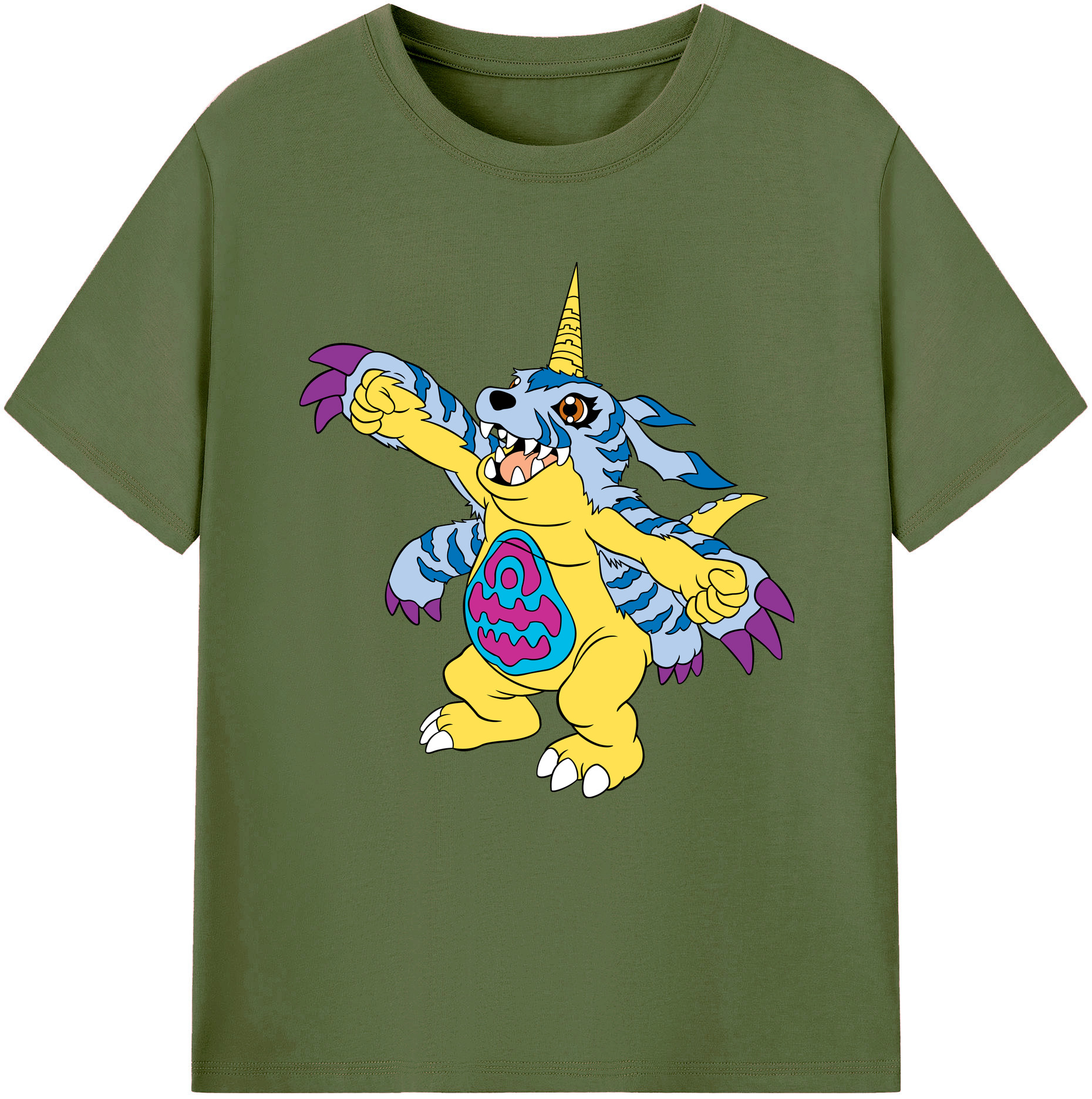 （画像用） Digimon デジタルモンスター/デジモン 綿100％半袖Tシャツ（フロントプリント）
